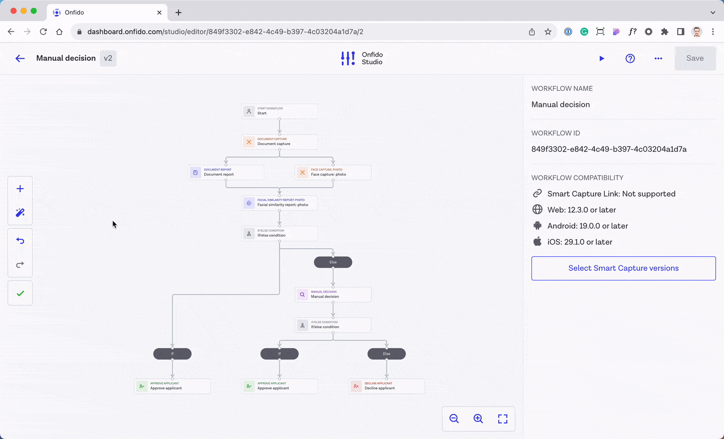 Manual decision task