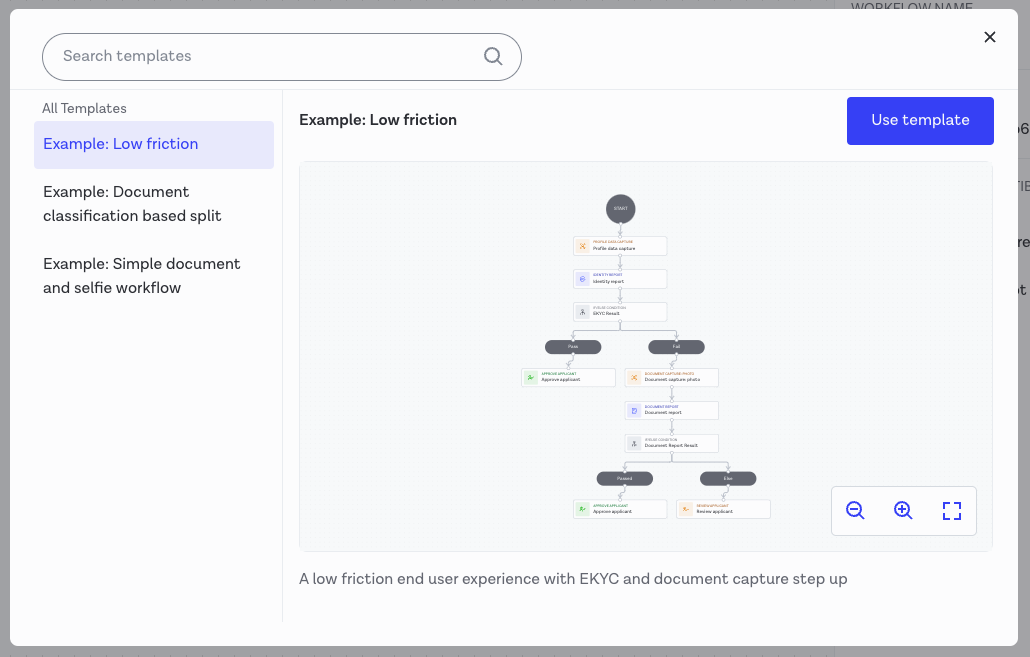 Workflow template