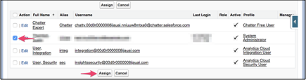 Assign users