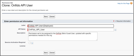 Cloned API User Permission Set