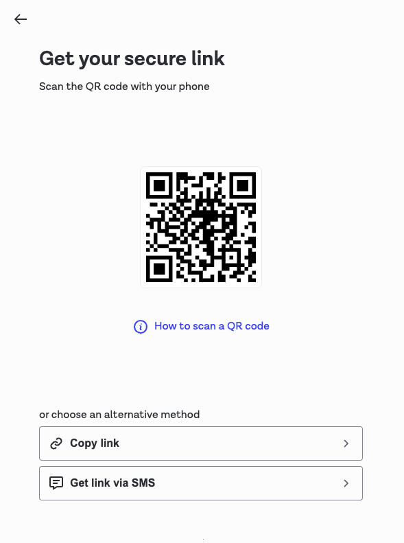 New desktop QR code