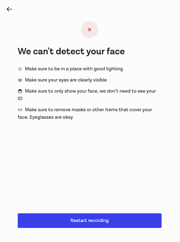 New motion error